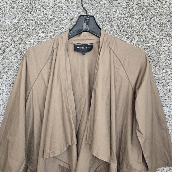 Lafayette 148 Jacket Womens P Petite XS Brown Waterfall Open Front Casual Ladies - Picture 4 of 7